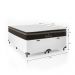 Cama Box Baú Queen Bipartido + Colchão Paris Molas Ensacadas Pocket - 66x158x198cm  - Couro Branco