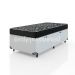 Cama Box Baú Solteiro + Colchão D20 - 56x88x188cm - Couro Branco