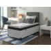 Cama Box Baú Solteiro + Colchão D33 One Face - 61x88x188cm - Couro Branco