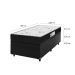 Cama Box Baú Solteiro + Colchão D33 One Face - 61x88x188cm - Couro Preto