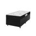 Cama Box Baú Solteiro + Colchão D33 One Face - 61x88x188cm - Couro Preto