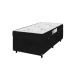 Cama Box Baú Solteiro + Colchão D33 One Face - 61x88x188cm - Suede Preto