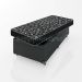 Cama Box Baú Solteiro + Colchão Espuma D20 - 56x88x188cm - Couro Preto