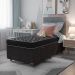 Cama Box Baú Solteiro + Colchão Espuma D20 - 56x88x188cm - Suede Preto