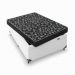 Cama Box Baú Viúva + Colchão D20 - 56x128x188cm - Couro Branco