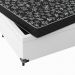 Cama Box Baú Viúva + Colchão D20 - 56x128x188cm - Couro Branco