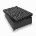 Cama Box Baú Viúva + Colchão D20 - 56x128x188cm - Couro Preto