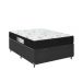 Cama Box Baú Viúva + Colchão D33 One Face - 61x128x188cm - Couro Preto