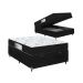 Cama Box Baú Viúva + Colchão D33 One Face - 61x128x188cm - Suede Preto