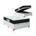Cama Box Baú Viúva + Colchão D33 One Face - Couro Branco