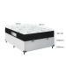 Cama Box Baú Viúva + Colchão D33 One Face - Couro Branco