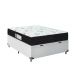 Cama Box Baú Viúva + Colchão D33 One Face - Couro Branco