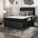 Cama Box Casal + Colchão D33 One Face - 56x138x188cm - Couro Preto