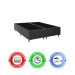 Cama Box Casal Bipartido + Colchão D33 One Face - 56x138x188cm - Couro Preto