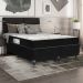 Cama Box Queen Bipartido + Colchão D33 One Face - 56x158x198cm - Suede Preto