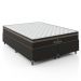 Cama Box Queen Bipartido + Colchão Paris Molas Ensacadas Pocket - 61x158x198cm - Jacquard Marrom