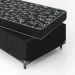 Cama Box Solteiro + Colchão D20 - 51x88x188cm - Suede Preto