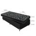 Cama Box Solteiro + Colchão D20 - Couro Preto