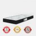 Cama Box Solteiro + Colchão D33 One Face -  56x88x188cm - Couro Branco