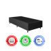Cama Box Solteiro + Colchão D33 One Face - 56x88x188cm - Couro Preto