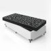 Cama Box Solteiro + Colchão Espuma D20 - 51x88x188cm - Couro Branco