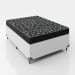 Cama Box Viúva + Colchão D20 - 51x128x188cm - Couro Branco