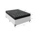 Cama Box Viúva + Colchão D20 - 51x128x188cm - Couro Branco