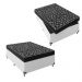 Cama Box Viúva + Colchão D20 - 51x128x188cm - Couro Branco
