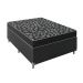 Cama Box Viúva + Colchão D20 - 51x128x188cm - Couro Preto