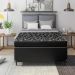 Cama Box Viúva + Colchão D20 - 51x128x188cm - Couro Preto