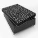 Cama Box Viúva + Colchão D20 - 51x128x188cm - Couro Preto