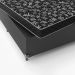 Cama Box Viúva + Colchão D20 - 51x128x188cm - Couro Preto