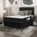 Cama Box Viúva + Colchão D33 One Face - 56x128x188cm - Suede Preto