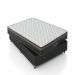 Cama Box Viúva + Colchão Paris Molas Ensacadas Pocket - 61x128x188cm - Couro Preto