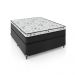 Cama Box Viúva Conjugada Espuma D33 - Suede Preto/Bamboo Branco - 52x128x188cm - e-Shop Casa