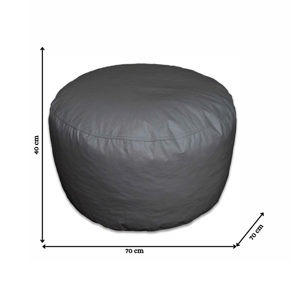 Puff Pastilha em Preto
