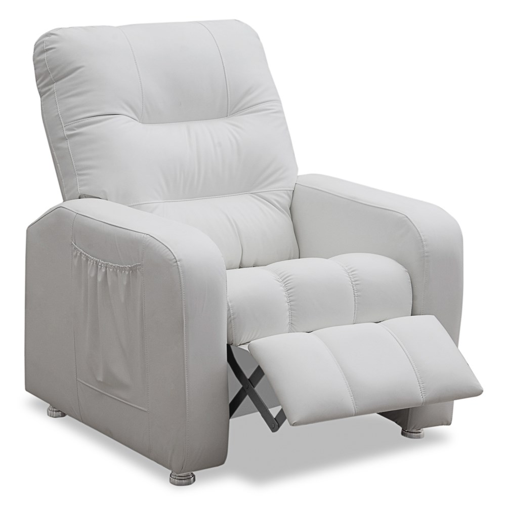 Poltrona do Papai Reclinável Turim Corino Branco - Speciale