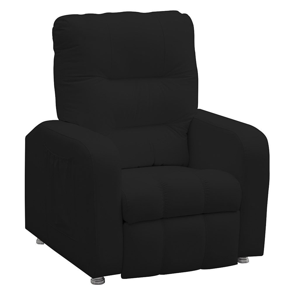 Poltrona do Papai Reclinável Turim Corino Preto - Speciale