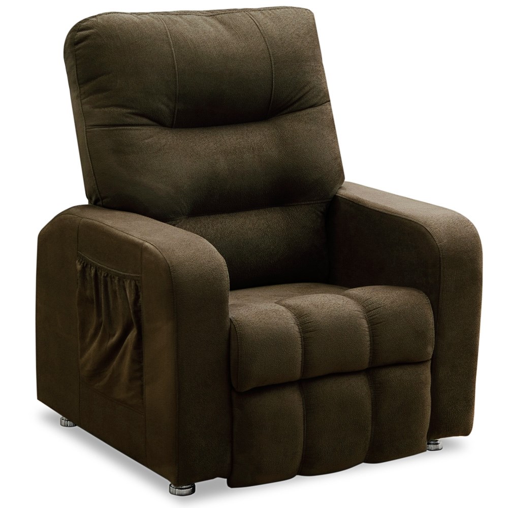 Poltrona do Papai Reclinável Turim Suede Amassado Castor - Speciale