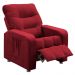 Poltrona do Papai Reclinável Turim Suede Amassado Vermelho - Speciale