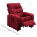 Poltrona do Papai Reclinável Turim Suede Amassado Vermelho - Speciale