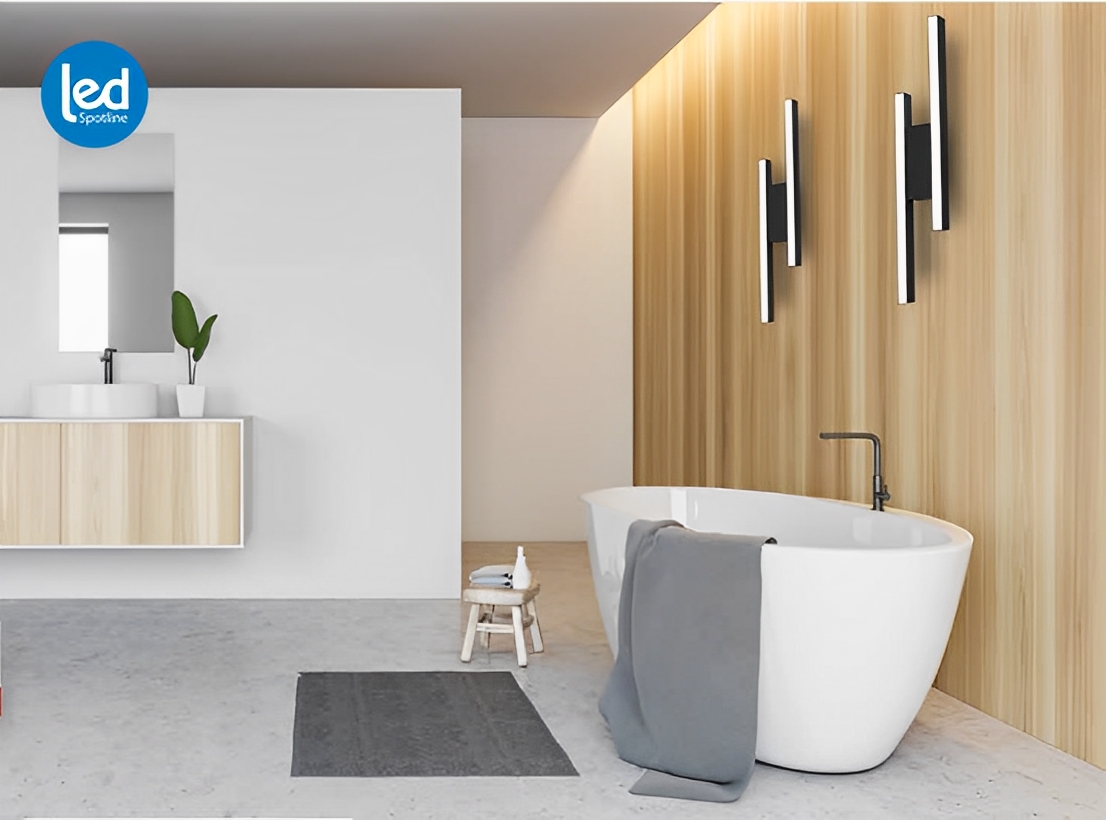 Arandela Style Led Duplo Moderna 10w 3000K  Preto Spotline