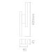 Arandela Style Led Duplo Moderna 10w 3000K  Preto Spotline