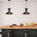 Lustre Pendente Cone Moderno Draft Mesa Balcão Gourmet Preto Spotline