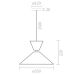 Lustre Pendente Cone Moderno Draft Mesa Balcão Gourmet Preto Spotline