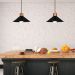 Lustre Pendente Queens Moderno Preto E Cobre Polido  Spotline