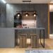 Lustre Pendente Queens Triplo  Moderno Preto E Cobre Polido Spotline