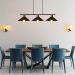 Lustre Pendente Queens Triplo  Moderno Preto E Cobre Polido Spotline