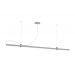 Pendente Led Office Branco e Dourado Lixado 3000k 18w Spotline