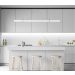 Pendente Led Office Branco e Dourado Lixado 3000k 18w Spotline